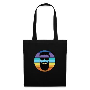 Homme Geiler type avec une barbe - Sac en tissu - noir - Devant