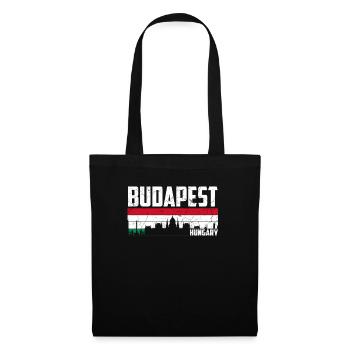 Budapest Skyline Hungary - Tote Bag - black - Front