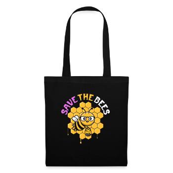 Save The Bees - Tote Bag - black - Front