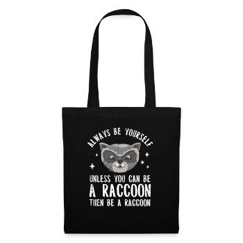 Raccoon Racoon Ferret Marten Animal Gift - Tote Bag - black - Front