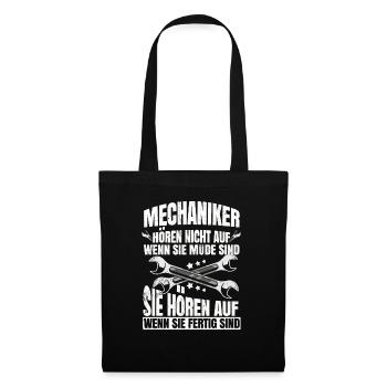 Mechaniker - Stoffbeutel - Schwarz - Vorne