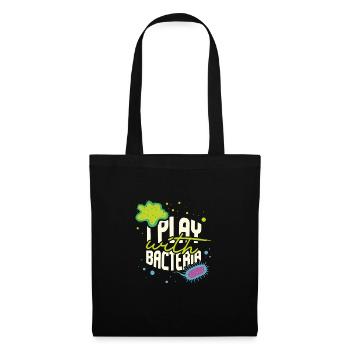 I Play With Bacteria Funny Biology Teacher - Tote Bag - black - Front
