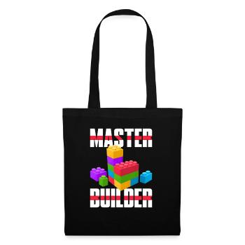 | de chemises Master Builder Mignon Maître Constructeur de blocs - Sac en tissu - noir - Devant