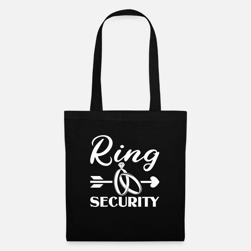 Ringträger Mariage Ring Security Témoins De Mariage Sort - Sac en tissu - noir