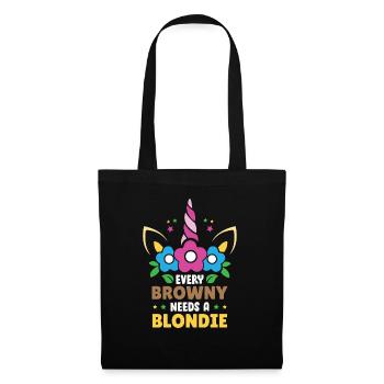 Every Brownie Needs a Blondie - Tote Bag - black - Front