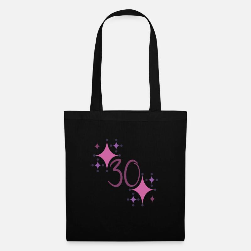 30. - Stoffbeutel - Schwarz