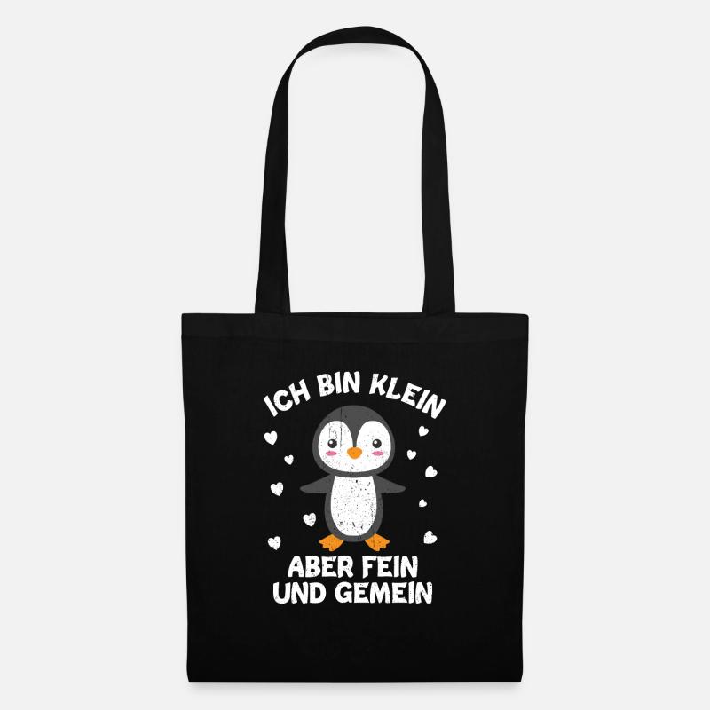 Pinguin - Stoffbeutel - Schwarz