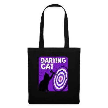 Dartspieler Chat - Sac en tissu - noir - Devant