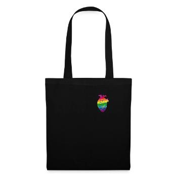 Drapeau anatomique de l’égalité LGBTQ de la Gay Pride LGBTQ - Sac en tissu - noir - Devant