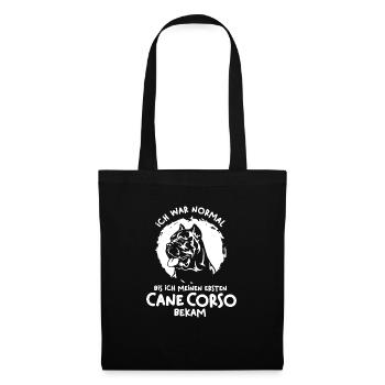 Cane Corso Hund Hundeliebhaber Hunderasse Cane - Stoffbeutel - Schwarz - Vorne