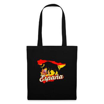 Espagne - Sac en tissu - noir - Devant