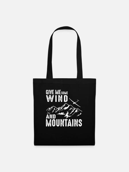Give Me Some Wind And Moutnains Gliding Glider - Sac en tissu - noir