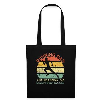 Running Dad Jogging Dad Marathon Runner Father's Day - Tote Bag - black - Front