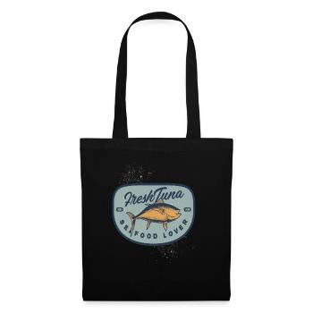 Thon frais Tuna Seafood - Sac en tissu - noir - Devant