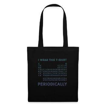 Tableau périodique - Sac en tissu - noir - Devant