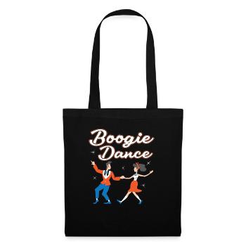 Boogie Woogie Dancer Dancing Paartanz Vintage - Stoffbeutel - Schwarz - Vorne