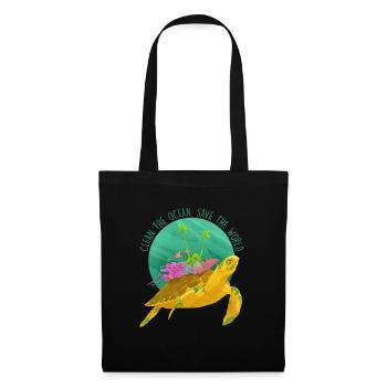 Animal sea animal rights activist ocean fish - Tote Bag - black - Front