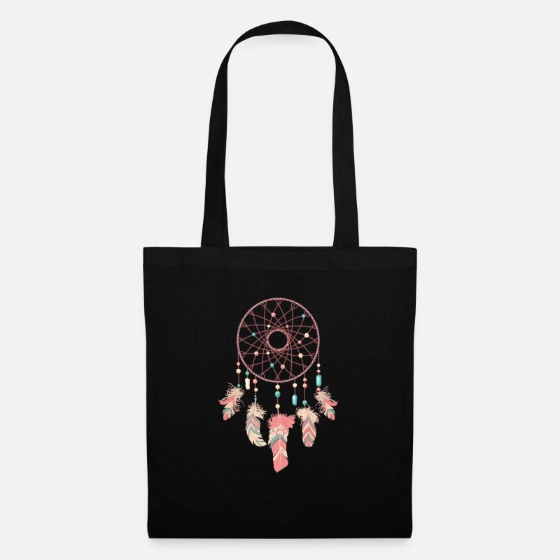 Dreamcatcher Traumfänger - Stoffbeutel - Schwarz