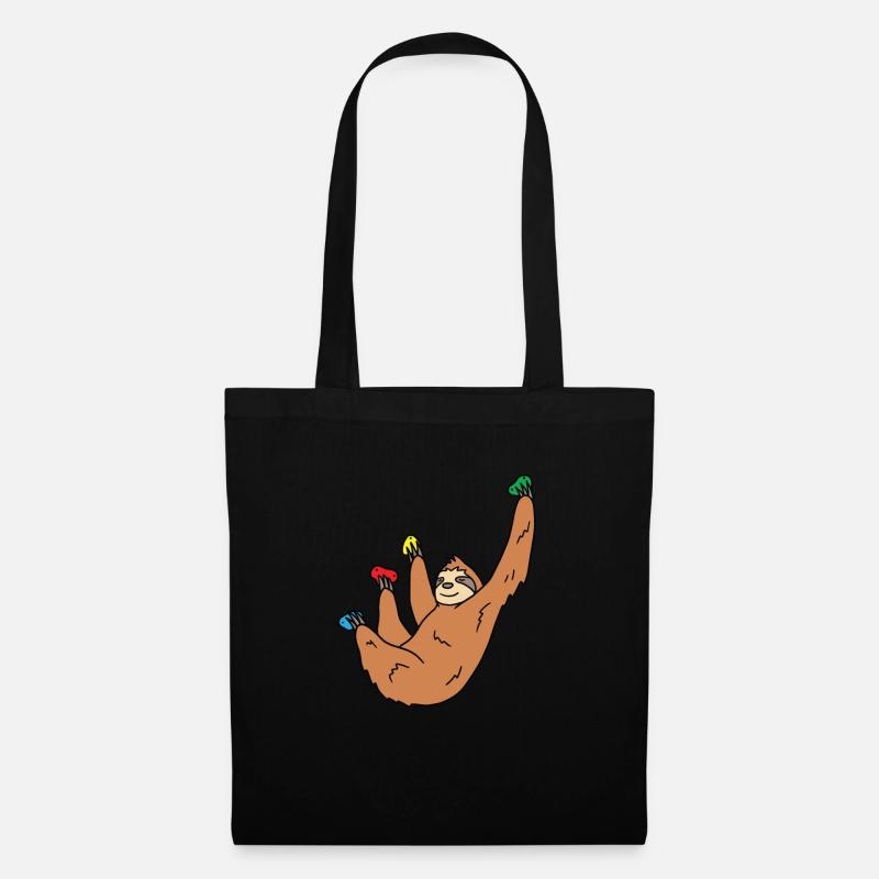 Sloth Climbing Gift - Tote Bag - black