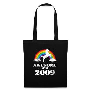 Vintage 2009 Year of Birth Birthday - Tote Bag - black - Front