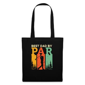 Best Dad By Par Golfing T Shirt Best Dad Golf Golf - Tote Bag - black - Front
