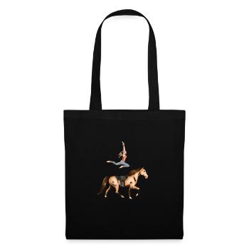 Voltigieren chevau équestre équitation équitation équitation - Sac en tissu - noir - Devant