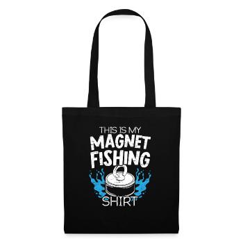 This Is My Magnet Fishing Shirt Fisherman Hunting - Tote Bag - black - Front