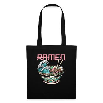 The Great Wave Off Kanagawa Ramen Eater Noodle - Tote Bag - black - Front