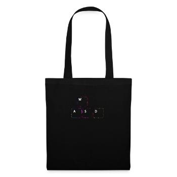 WASD Gaming Gamer PC Keyboard Zocker WASD - Tote Bag - black - Front