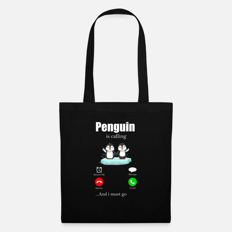 penguin - Tote Bag - black