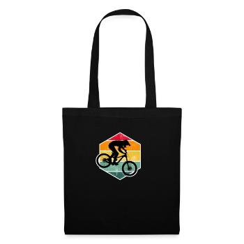 Mountain Bike Downhill Bike Park MTB Mountainbike - Tote Bag - black - Front