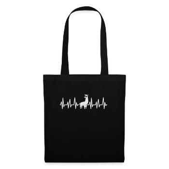 Lama - Sac en tissu - noir - Devant