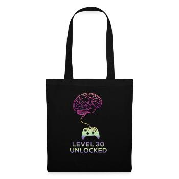30th birthday level 30 unlocked 30 years 1991 - Sac en tissu - noir - Devant