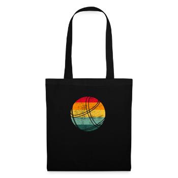 Petanque Boccia Boule Player - Sac en tissu - noir - Devant
