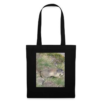 Marmotte - Sac en tissu - noir - Devant