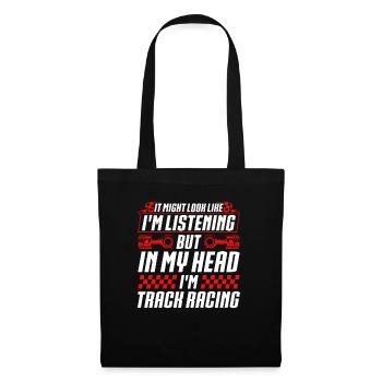 Drag Racing Race Car Guy Tuner Auto Geschenke - Stoffbeutel - Schwarz - Vorne
