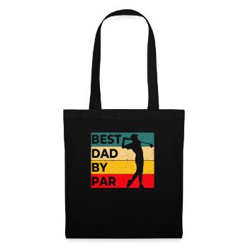 Meilleur papa By Par Father’s Day Golf Funny Golf Lover - Sac en tissu - noir - Devant