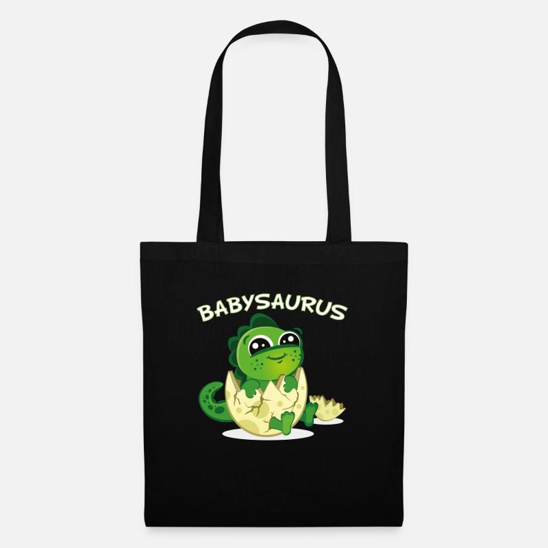 Babysaurus - Baby Dinosaurier Dino Unicorn - Stoffbeutel - Schwarz