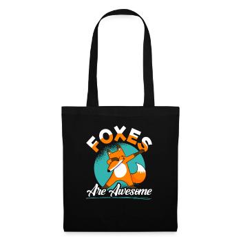 Les renards Sont fantastiques Renards Rouges - Sac en tissu - noir - Devant