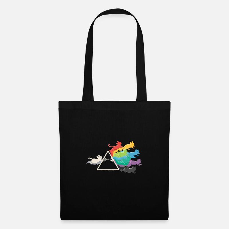 PRISMA RAINBOW CATS - Tote Bag - black
