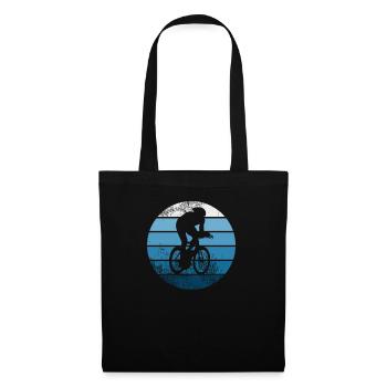 Retro road bike bike gift for road cyclists - Tote Bag - black - Front