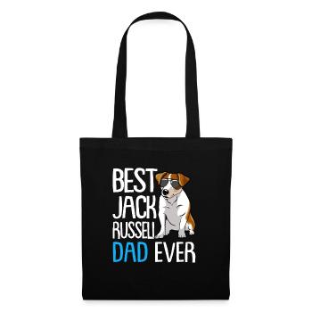 Best Jack Russell Dad Ever Hund Hunderasse - Stoffbeutel - Schwarz - Vorne