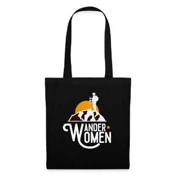Wander Woman Hiking - Tote Bag - black - Front