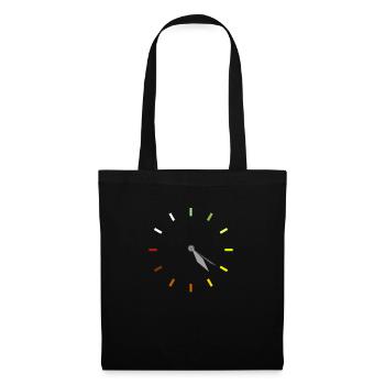 Clock Time Marijuana Stoner - Stoffbeutel - Schwarz - Vorne