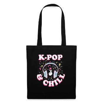 K-Pop - Stoffbeutel - Schwarz - Vorne
