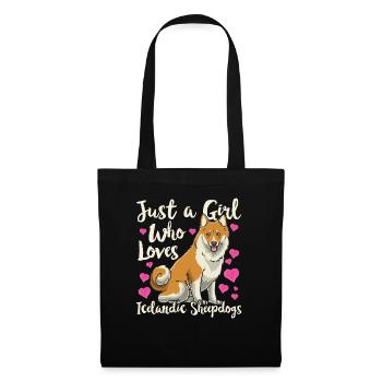 Icelandic Spitz Dog Icelandic Spitz Dog - Tote Bag - black - Front