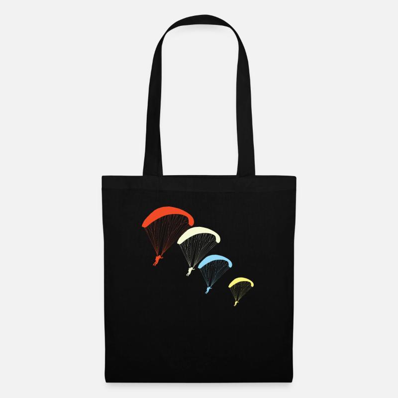 Synchronous paragliding - Tote Bag - black