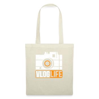 Vlog Leben Vlogger Kamera Social Media - Stoffbeutel - Natur - Vorne