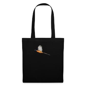 Fasan I Vintage Pheasant Treibjagd Motiv für Jäger - Stoffbeutel - Schwarz - Vorne