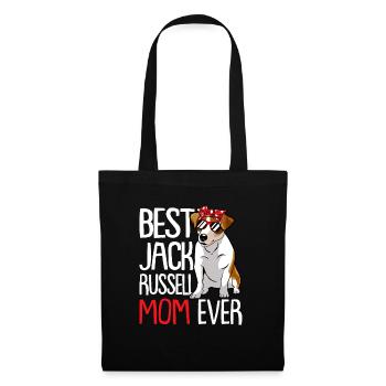 Best Jack Russell Mom ever Hundezüchter - Stoffbeutel - Schwarz - Vorne